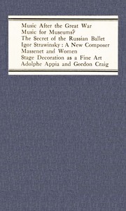 Cover of Music after the great war, and o...