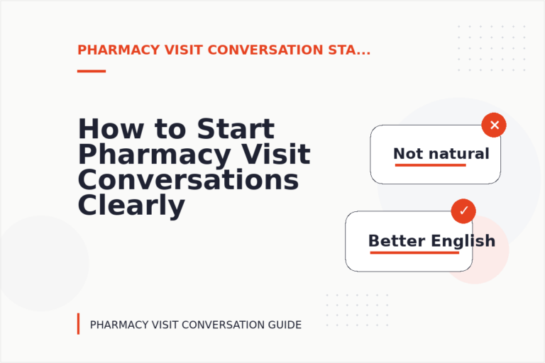 How to Start Pharmacy Visit Conversations Clearly