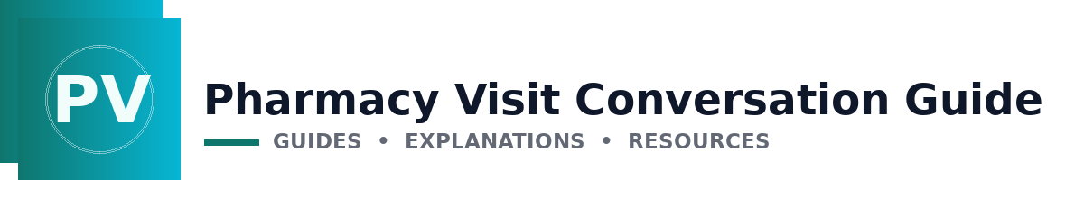 Pharmacy Visit Conversation Guide